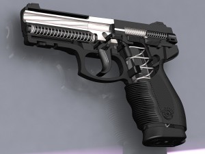 taurus pt 24-7pistol 3D Модель