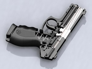 taurus pt 24-7pistol 3D-Modell