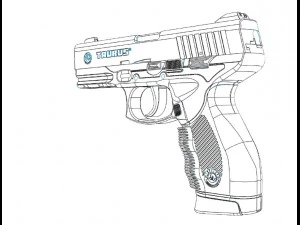 taurus pt 24-7pistol 3D Model