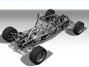 formula car full chassis 3D-Modell