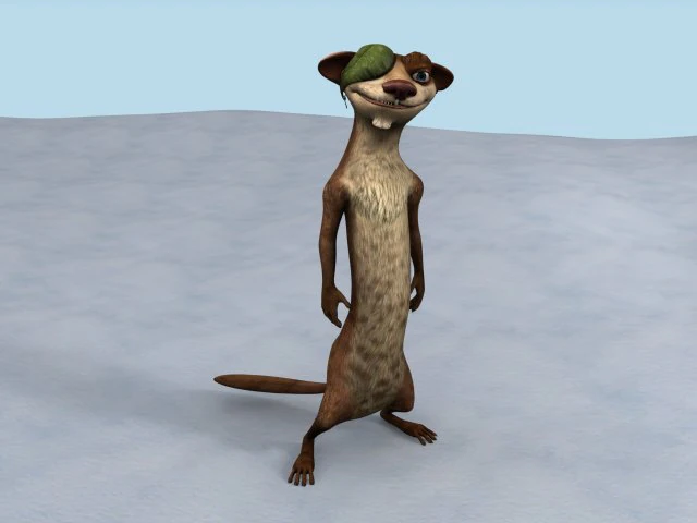 buck ice age 3D Model .c4d .max .obj .3ds .fbx .stl .blend 
