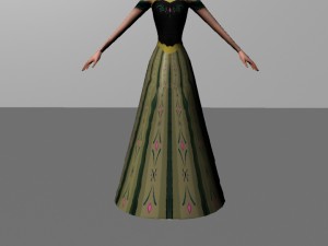 disney anna frozen Modelo 3D