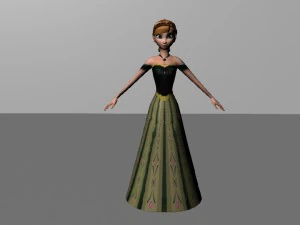 disney anna frozen 3D Model