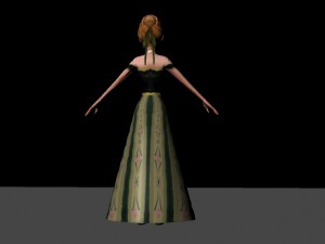 disney anna frozen Modelo 3D