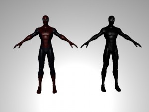 spiderman red and black 3D Модель