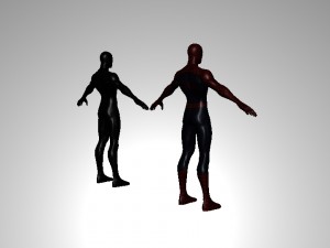 spiderman red and black 3D Model