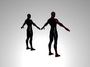 spiderman red and black 3D Model