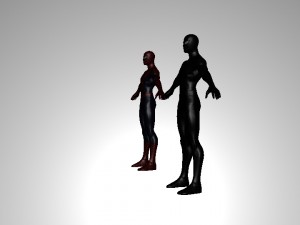spiderman red and black 3D Model