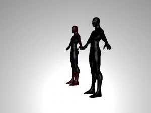 spiderman red and black 3D Model