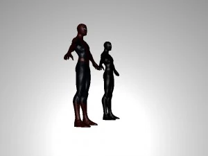 spiderman red and black 3D Model