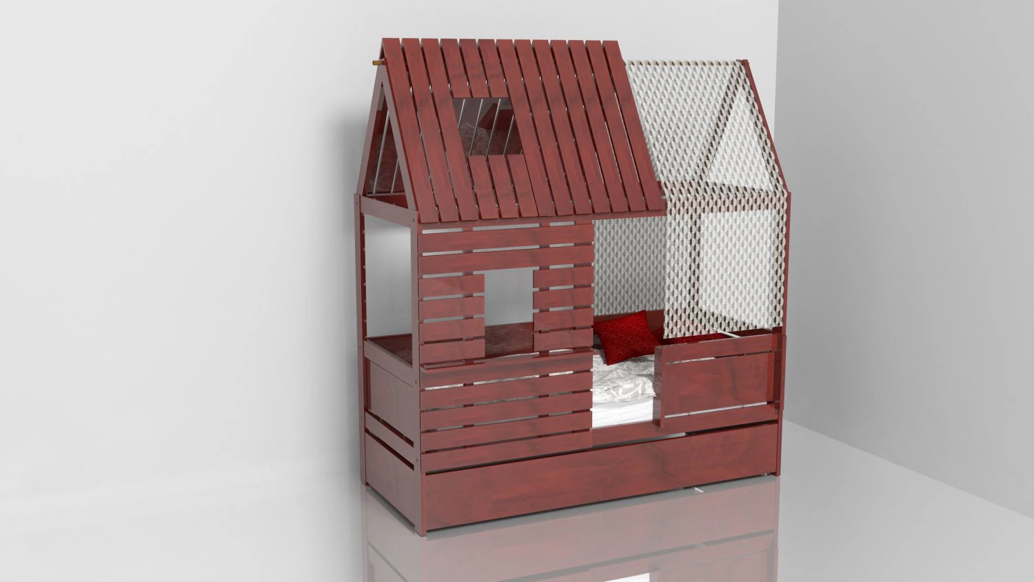 childrens bed 3D Model .c4d .max .obj .3ds .fbx .stl .blend 