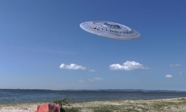 ufo Model 3D .c4d .max .obj .3ds .fbx .stl .blend 