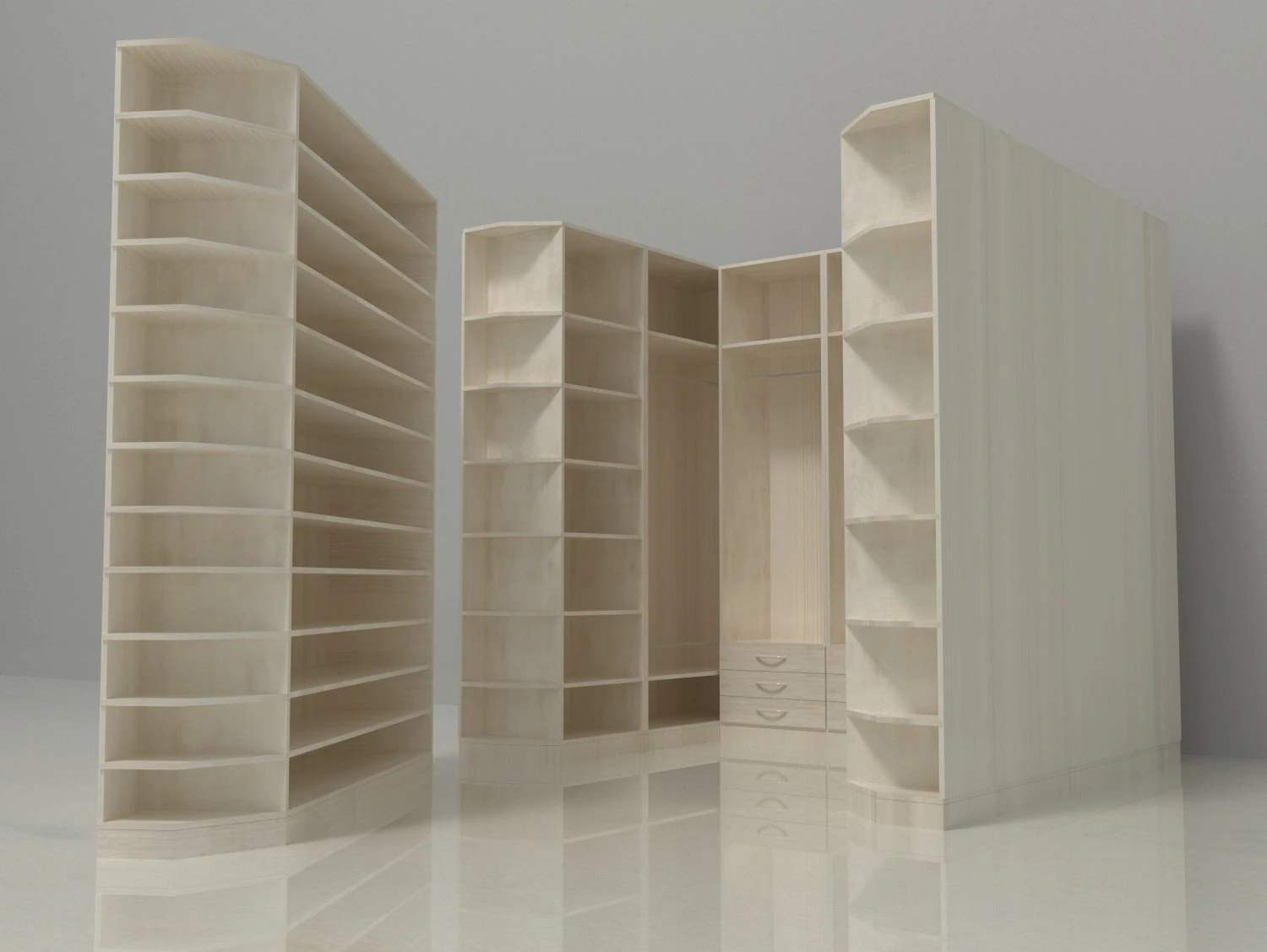 wardrob 3D Model .c4d .max .obj .3ds .fbx .stl .blend 