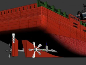 navio porta-cont&ecirc;ineres Modelo 3D