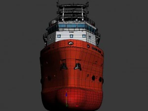 navio porta-cont&ecirc;ineres Modelo 3D