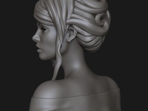portrait of a cute girl Modèle 3D