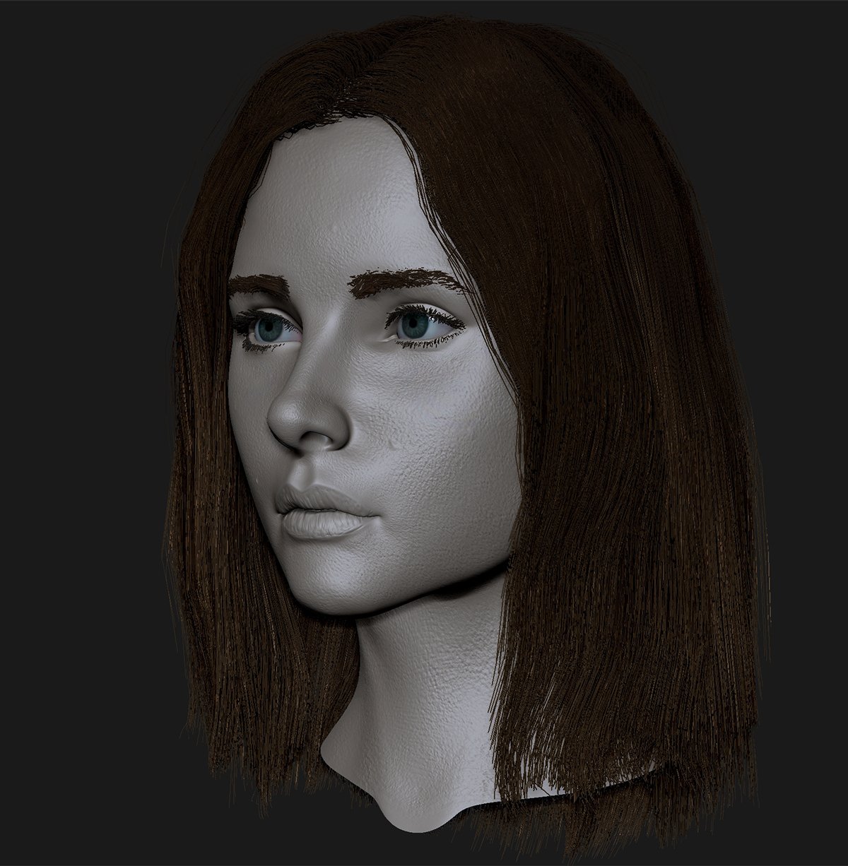 3d cute girl