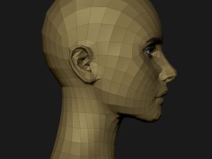 cute girl with blond hair 3D-Modell