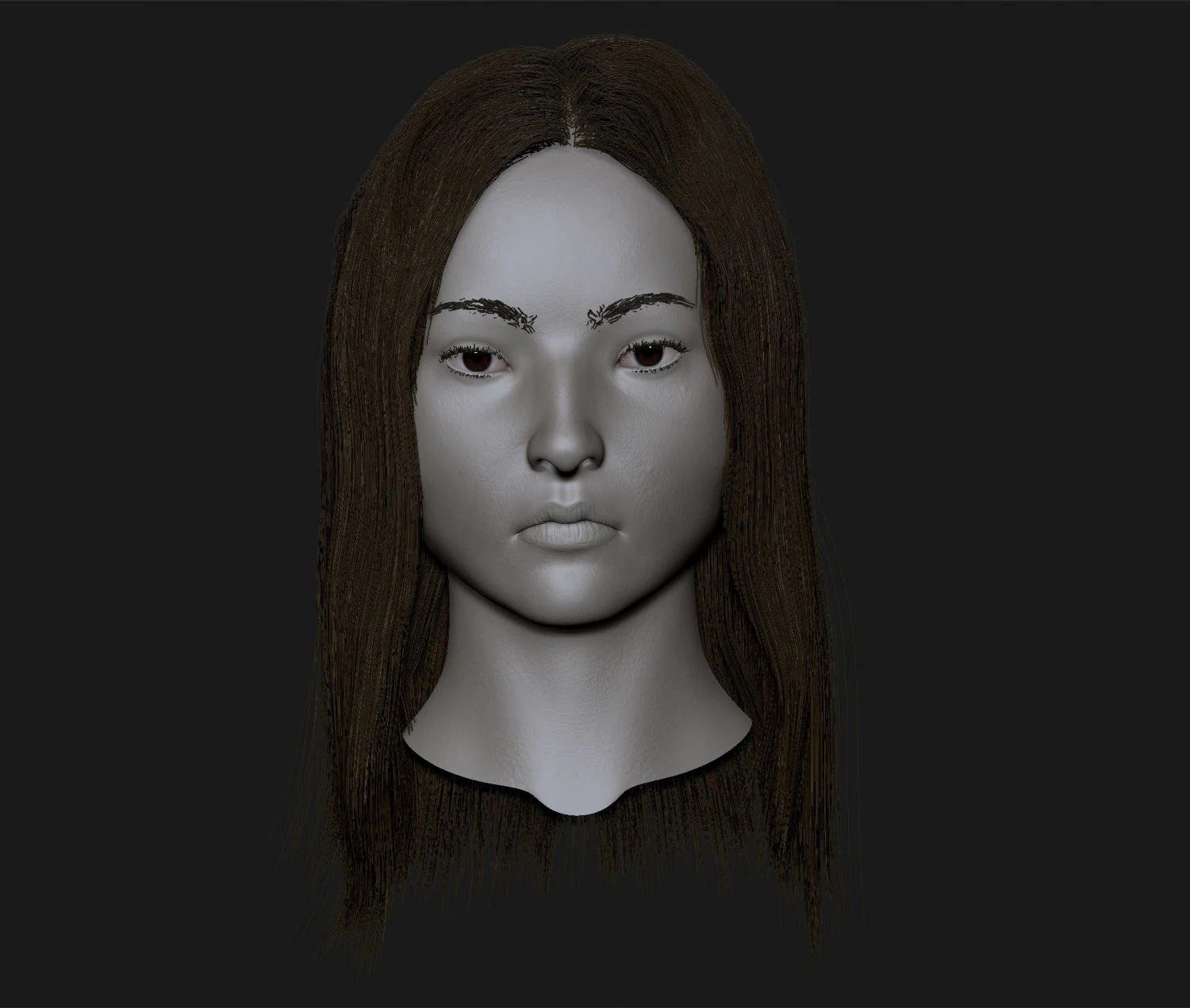 realistic head cute asian girl 3D Model .c4d .max .obj .3ds .fbx .stl .blend 