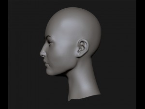 realistic head cute asian girl Modelo 3D