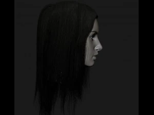 cabeza realista linda chica Modelo 3D