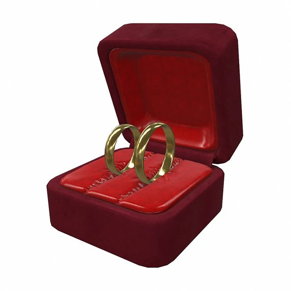 gold rings 3D Model .c4d .max .obj .3ds .fbx .stl .blend 