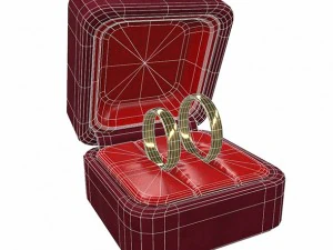 gold rings 3D Model