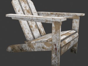 old chair for garden 3Dモデル