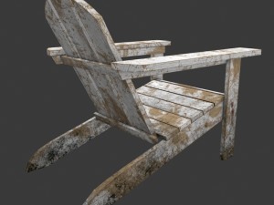 old chair for garden 3Dモデル