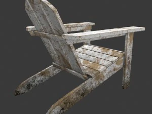 old chair for garden 3D Model