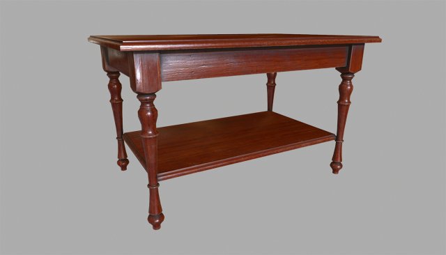 table wooden Model 3D .c4d .max .obj .3ds .fbx .stl .blend 