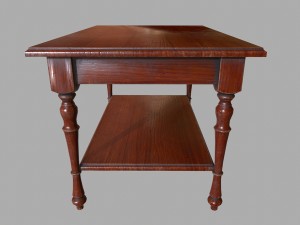 table wooden Model 3D