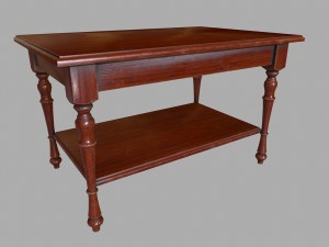 table wooden Model 3D