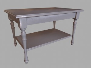 table wooden Model 3D