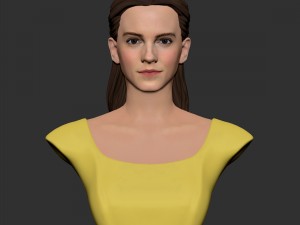 girl belle bust 3D मॉडल