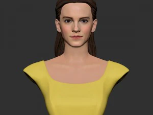 fille belle buste Modèle 3D