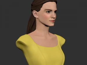 girl belle bust 3D Model