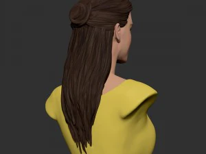girl belle bust 3D Model