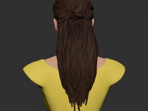 girl belle bust 3D Модель