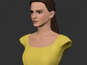 girl belle bust 3D Model