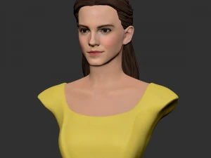 girl belle bust 3D Model