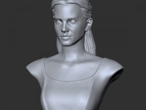 girl belle bust 3D Модель