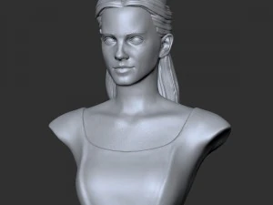 girl belle bust 3D Model