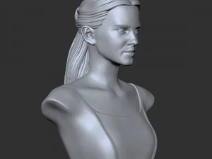 girl belle bust 3D Model