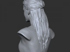 girl belle bust 3D Model