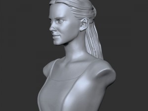 girl belle bust 3D Модель