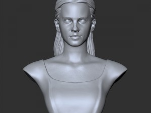 girl belle bust 3D Модель