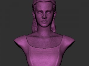 girl belle bust 3D Модель