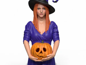 Halloween-meisje 3D Model