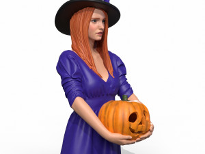 halloween girl 3D Model